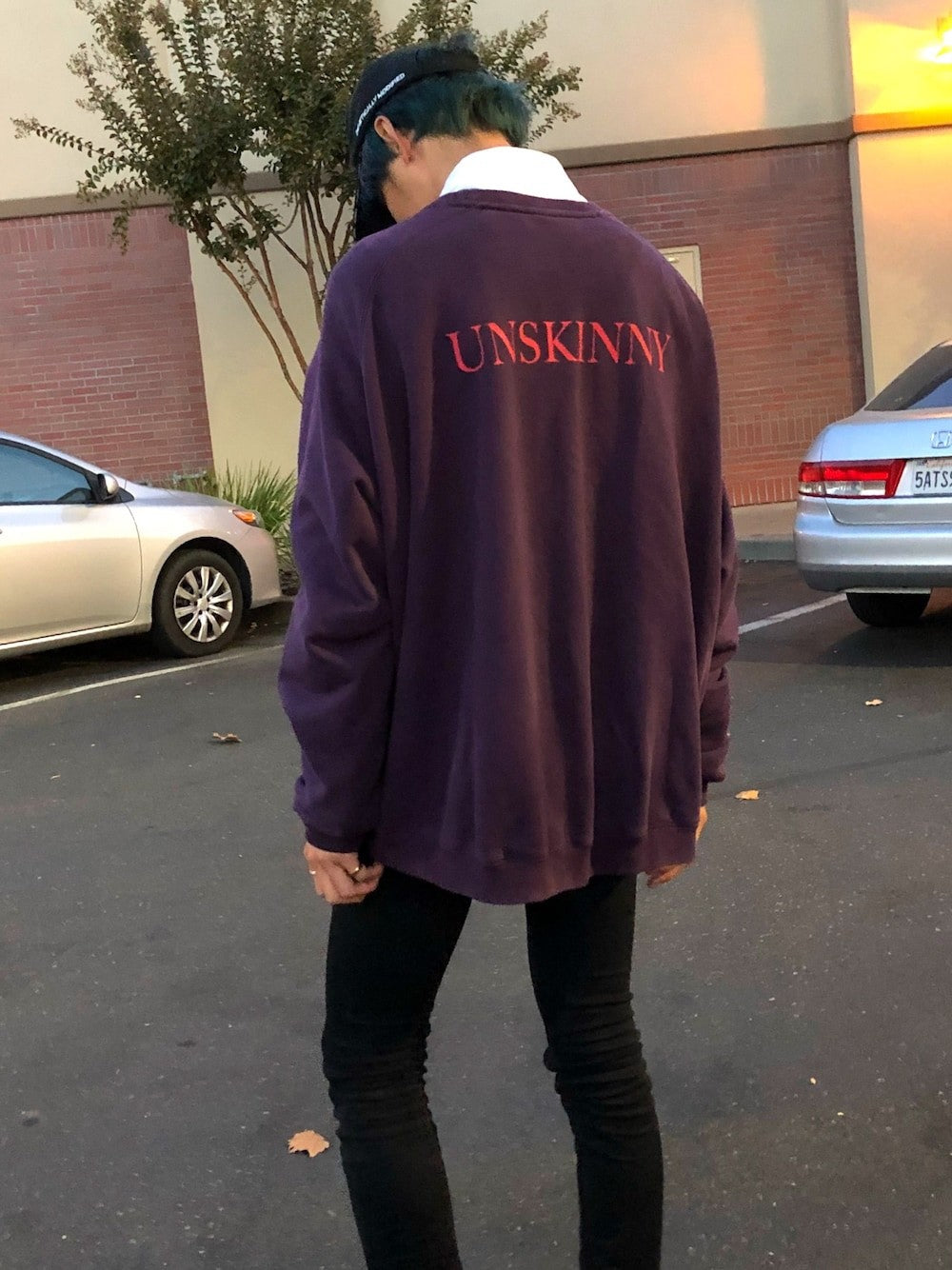 Vetements Men's Spring And Autumn Purple Back Letter Printed Round Neck Hooded Logo Embroidered Long Sleeve Hoodie Sweatshirt #81579