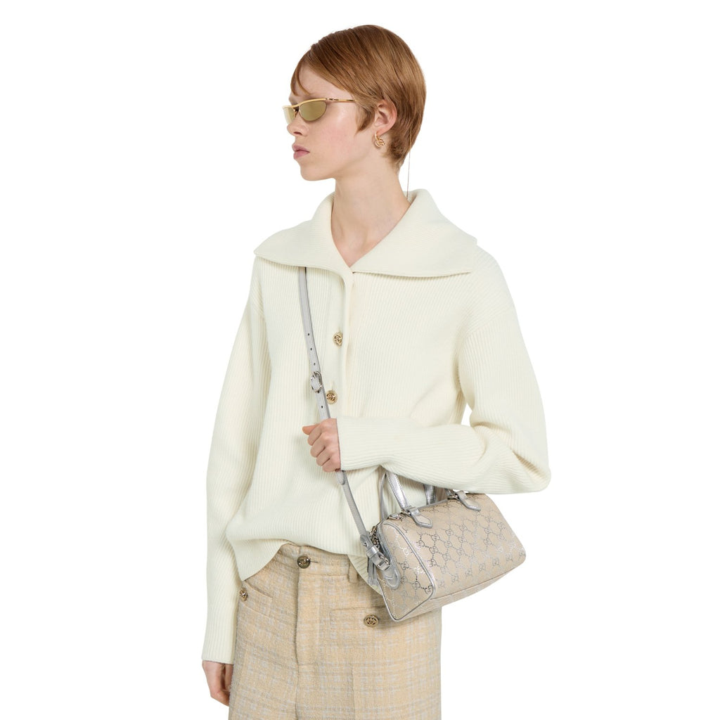 Gucci GG Emblem Small Boston Bag #337066