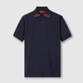 Gucci Men's Summer Solid Color Cotton Short Sleeve With Mesh Fit Casual Polo Shirt #71461