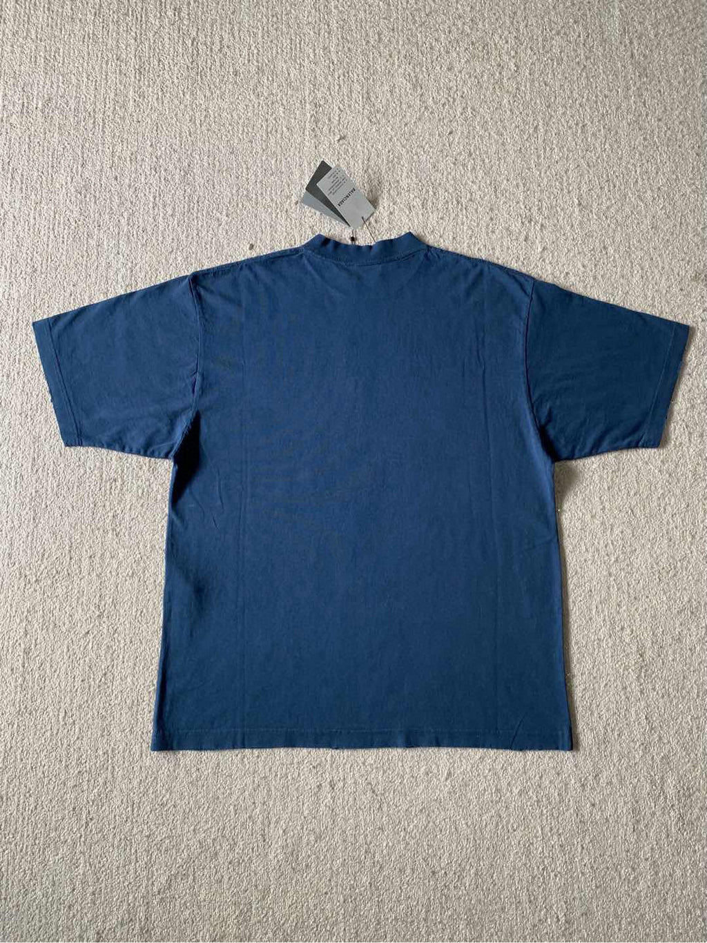 Balenciaga Men's Summer Embroidery Pattern Printed Solid Color Round Neck Short Sleeve T-Shirt #75953