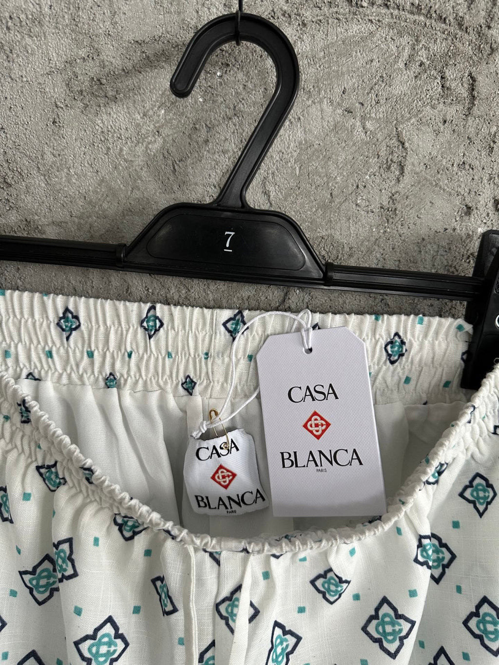Casablanca Gradient Monogram Linen Shirt Shorts #337182