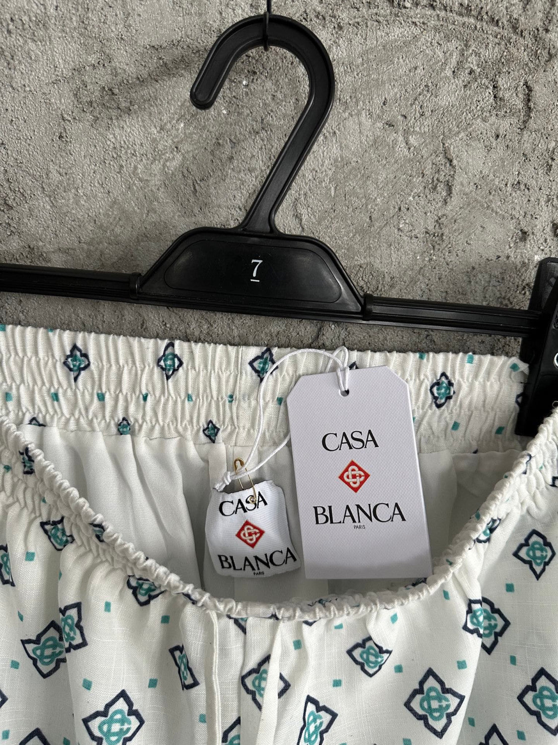 Casablanca Gradient Monogram Linen Shirt Shorts #337182