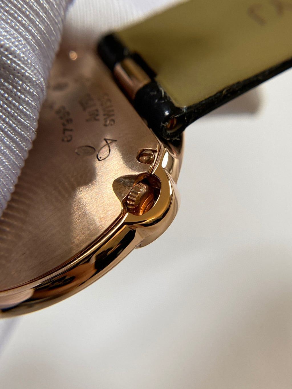Cartier Black Strap Decorative Watch #21921