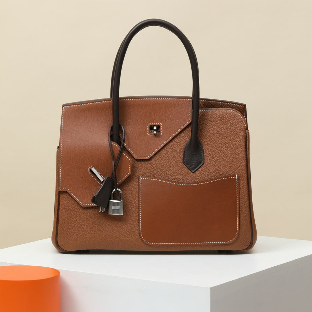 Hermes Limited Edition Birkin 30 Desordre Black And Silver Multicolor Luxury Fashion Handbag #81888A