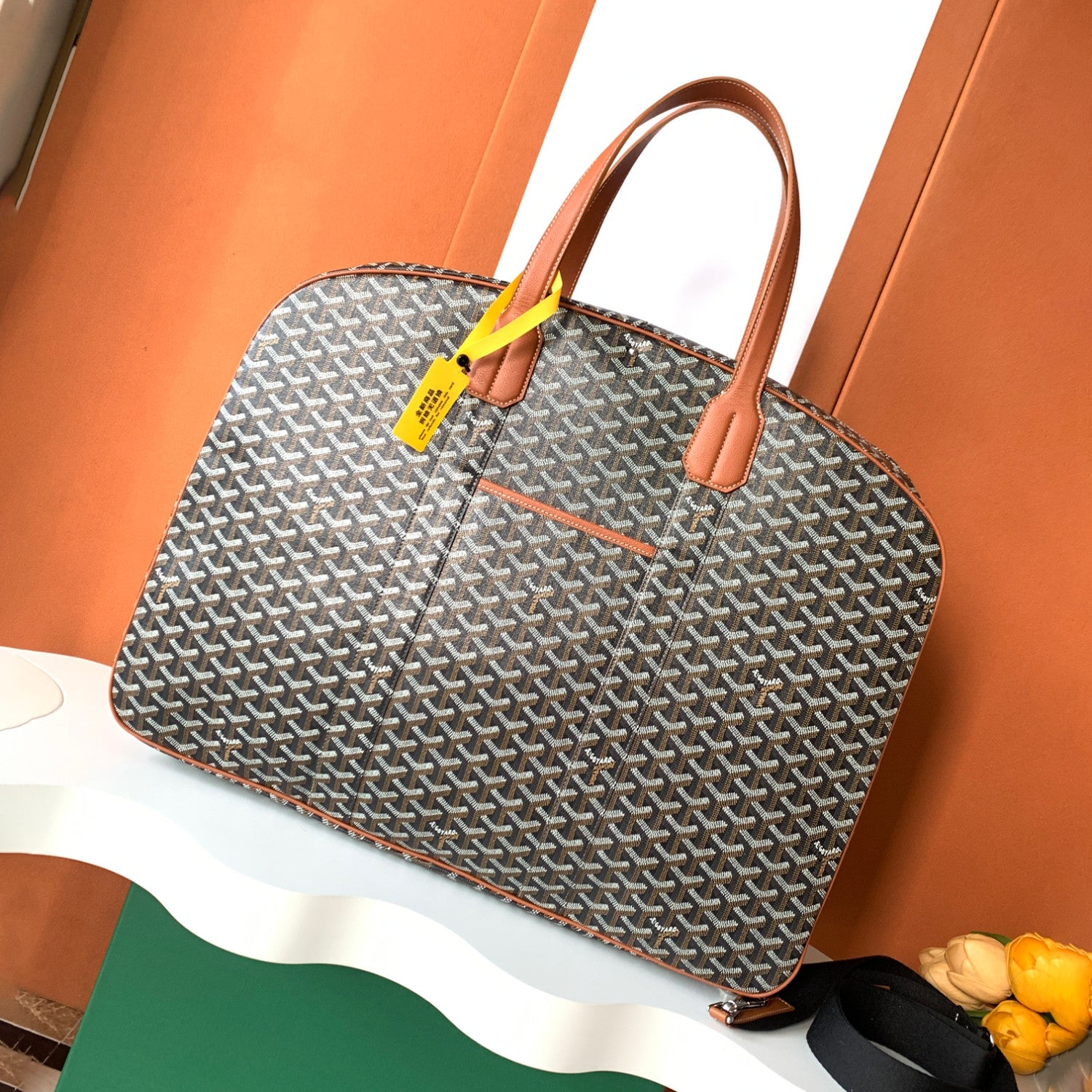 GOYARD Men's Women's Savile Row Clothes Bag Full Print Zipper Closure Handbag Solid Color Travel Bag Bags SAVIL2GMLTY01CL01P #77626