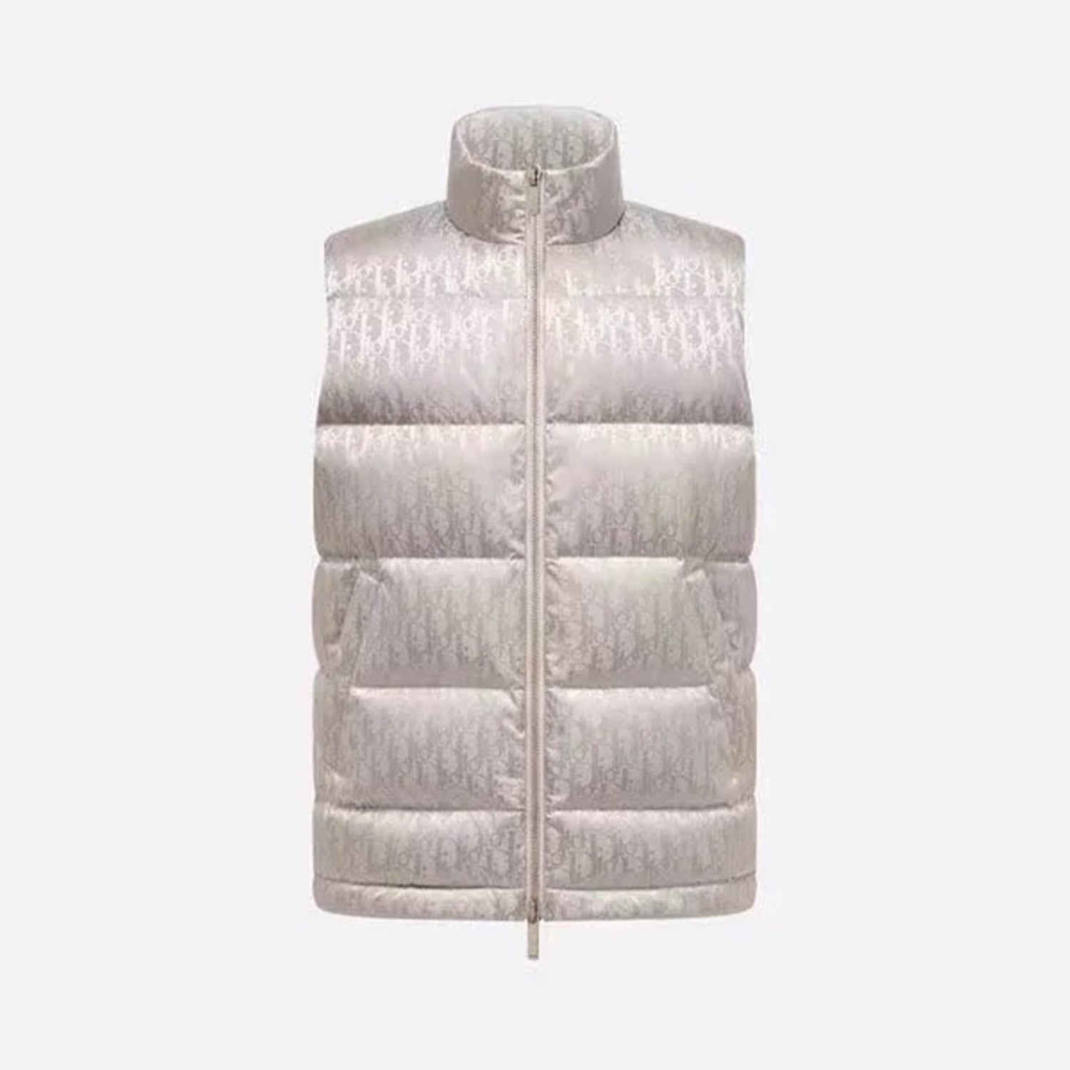 Dior Oblique Sleeveless Down Jacket Zip Puffer Vest Men's Autumn And Winter Fashion Trend Sleeveless Warm Jacket #96497