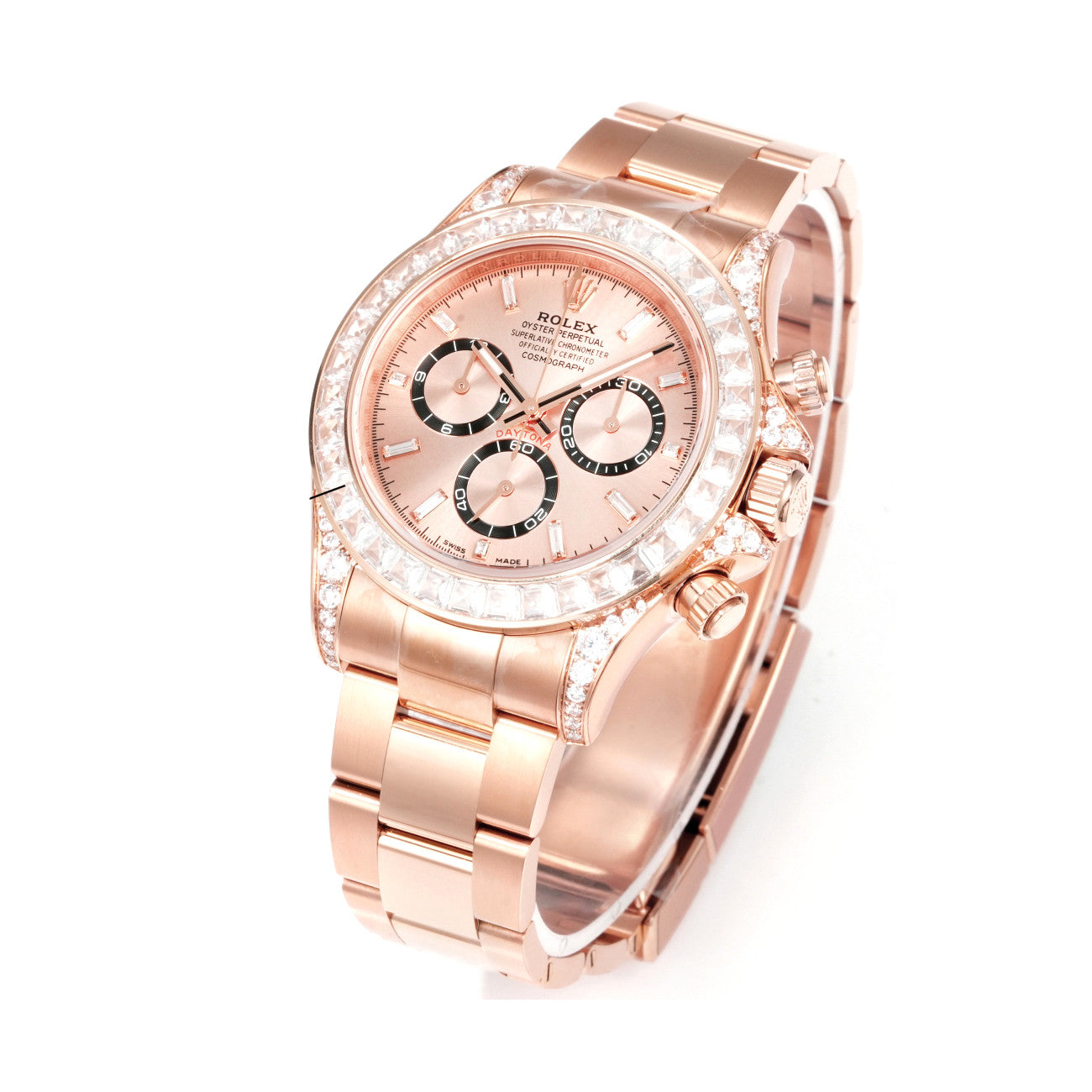 Rolex Men's Automatic Mechanical Movement 100 Meter Water Resistant Dial Watch with Diamonds #75356