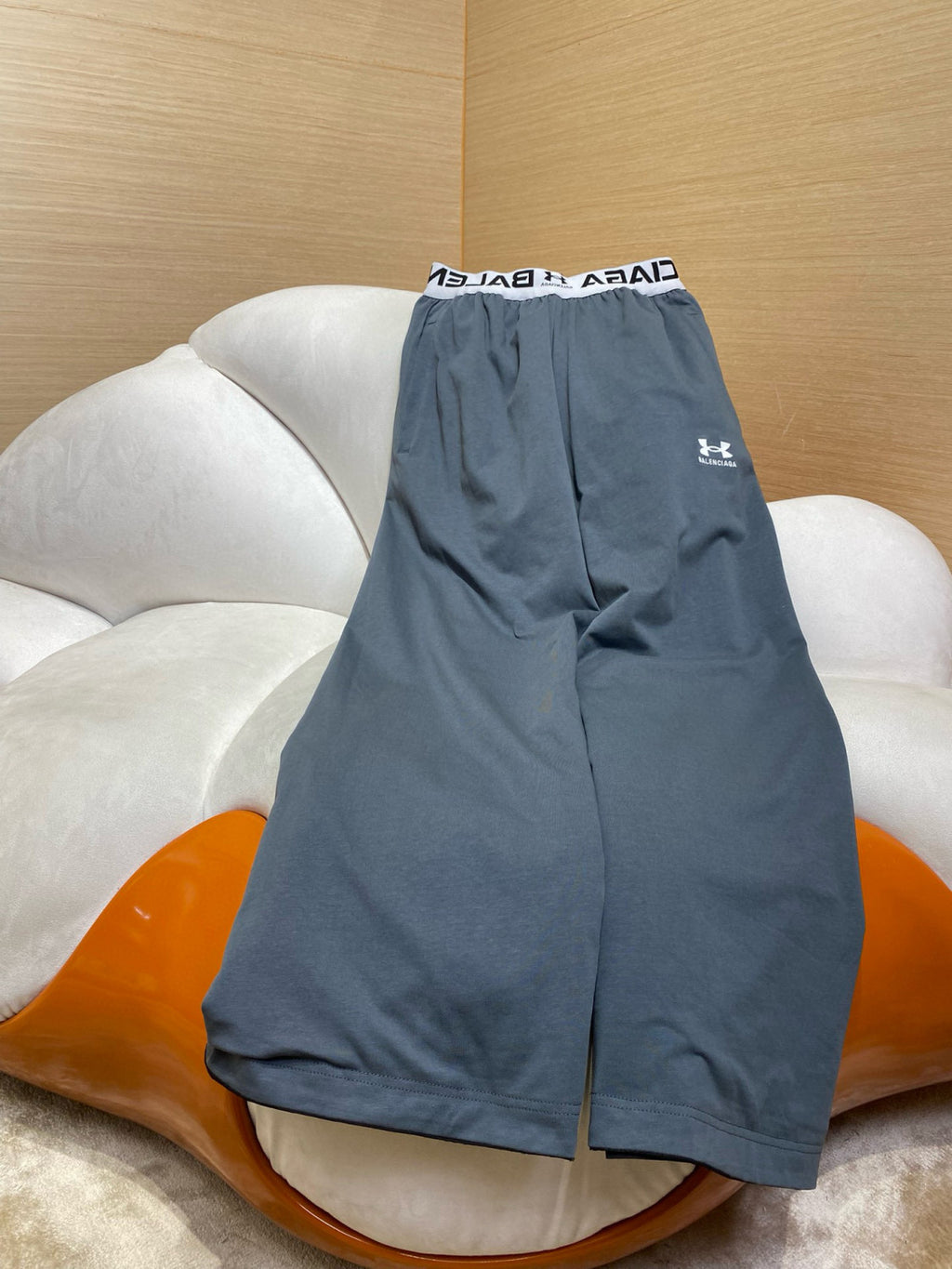 Balenciaga Men's Spring And Fall Fashion Double Sided Layered Stretch Knit Sweatpants Pants #76416