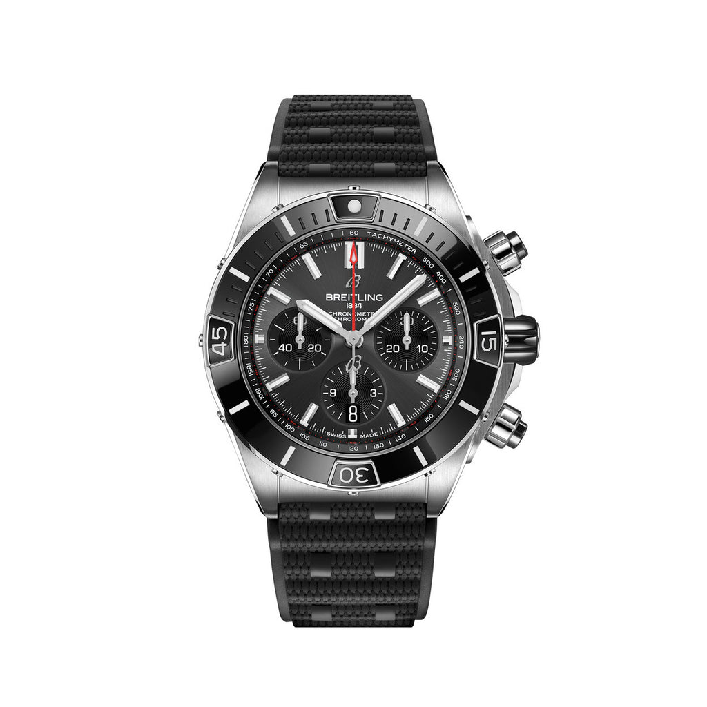 Breitling Silicone Bracelet Mechanical Watch #96675