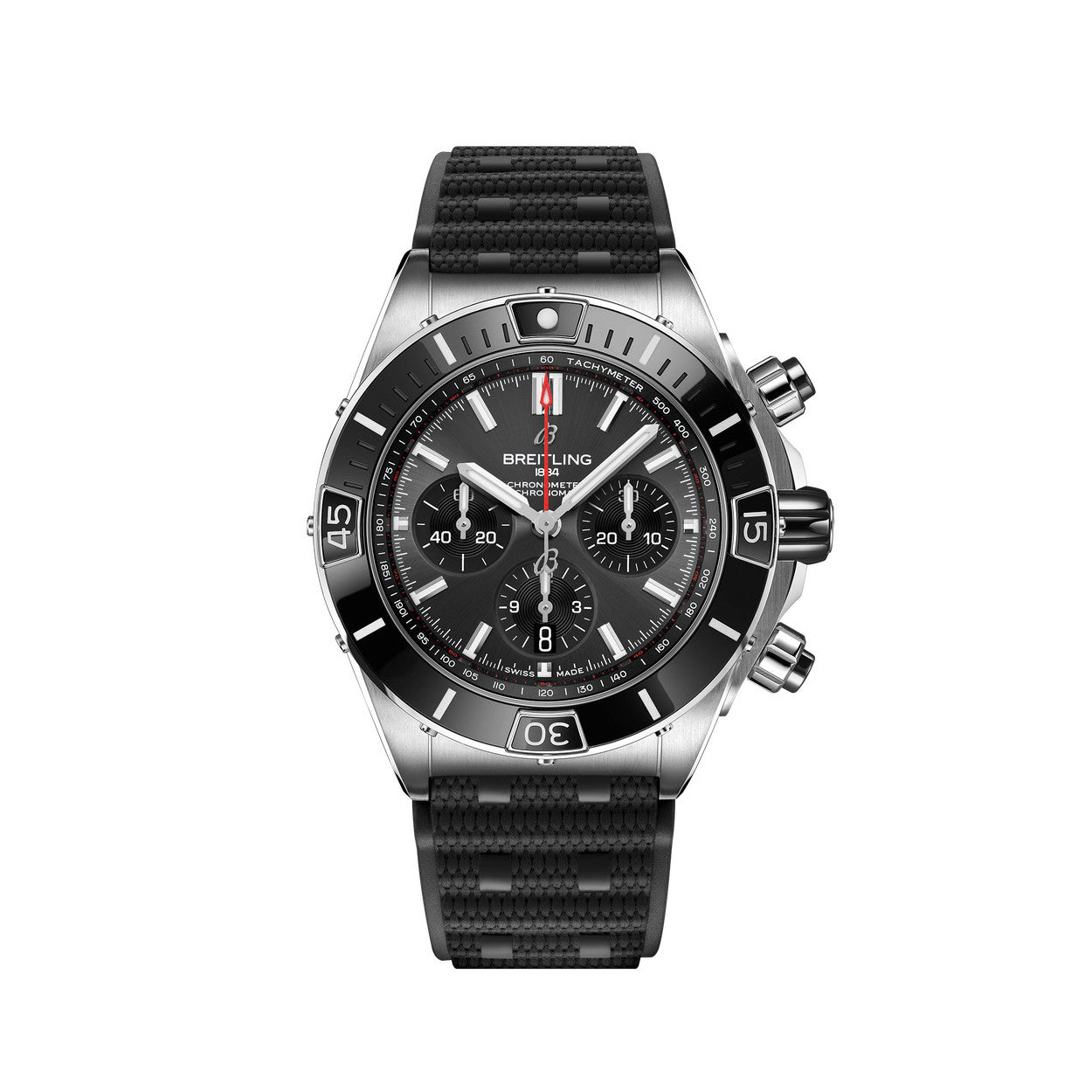 Breitling Silicone Bracelet Mechanical Watch #96675