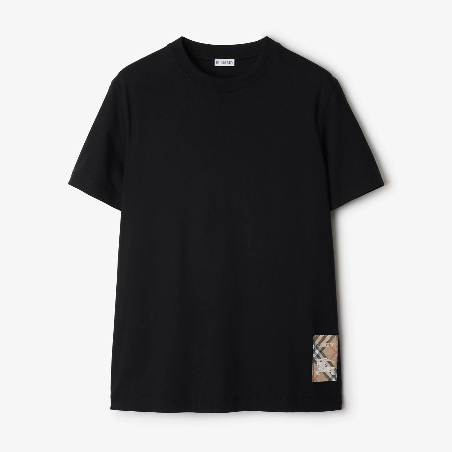 Burberry Men's Summer Embroidered Logo Round Neck Cotton Short Sleeve T-Shirt #75264