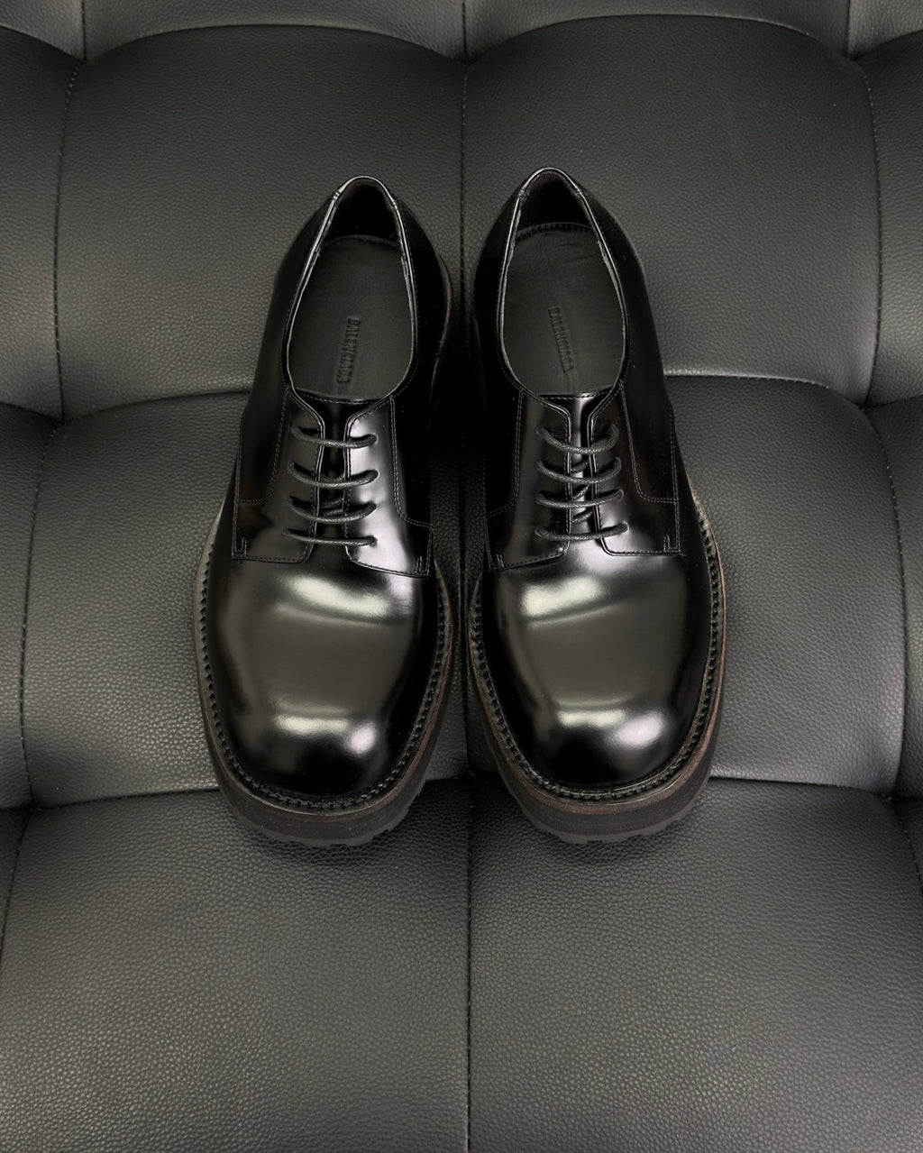 Balenciaga Venom Men's Derby Shoes #336090
