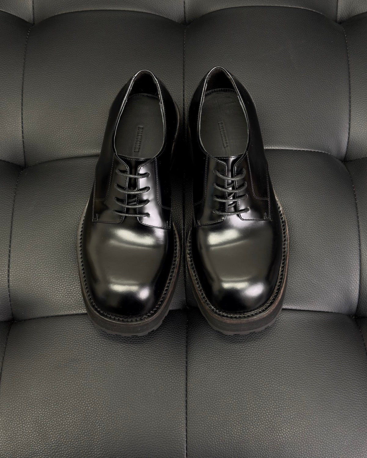 Balenciaga Venom Men's Derby Shoes #336090