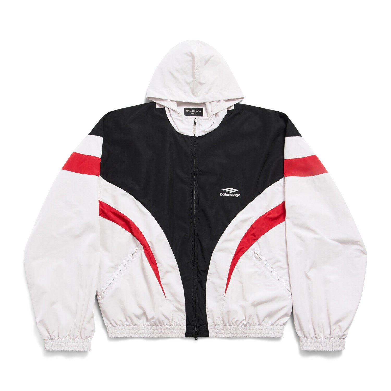 Balenciaga 3B Sports Icon Tracksuit Men's Spring Autumn Tech Poplin Zip Hooded Jacket #99545