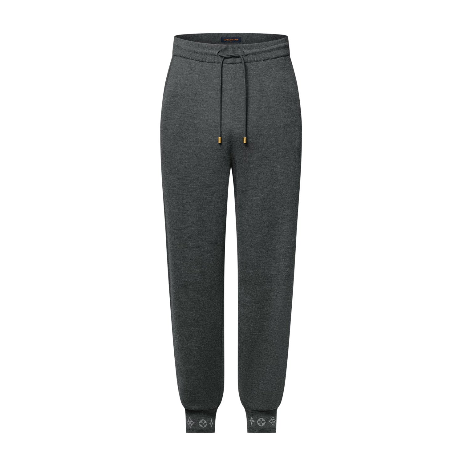 Louis Vuitton Men's Spring & Autumn Solid Color Reversible Jacquard Wool Knit Casual Pants #75175