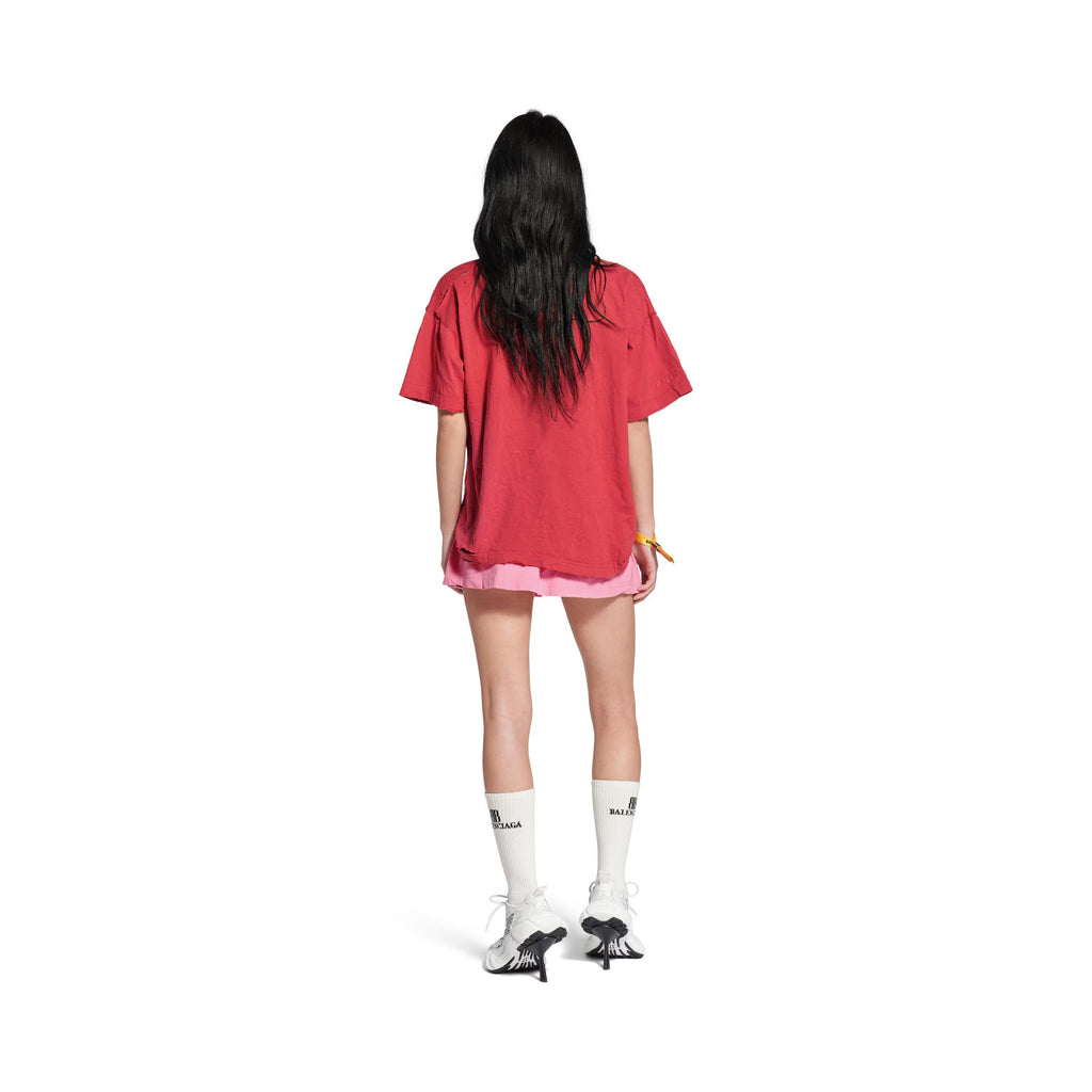 Balenciaga Men Women Isabelle Boxy Round Neck Solid Color Loose Summer Short Sleeve T-shirt Ngvp #1388