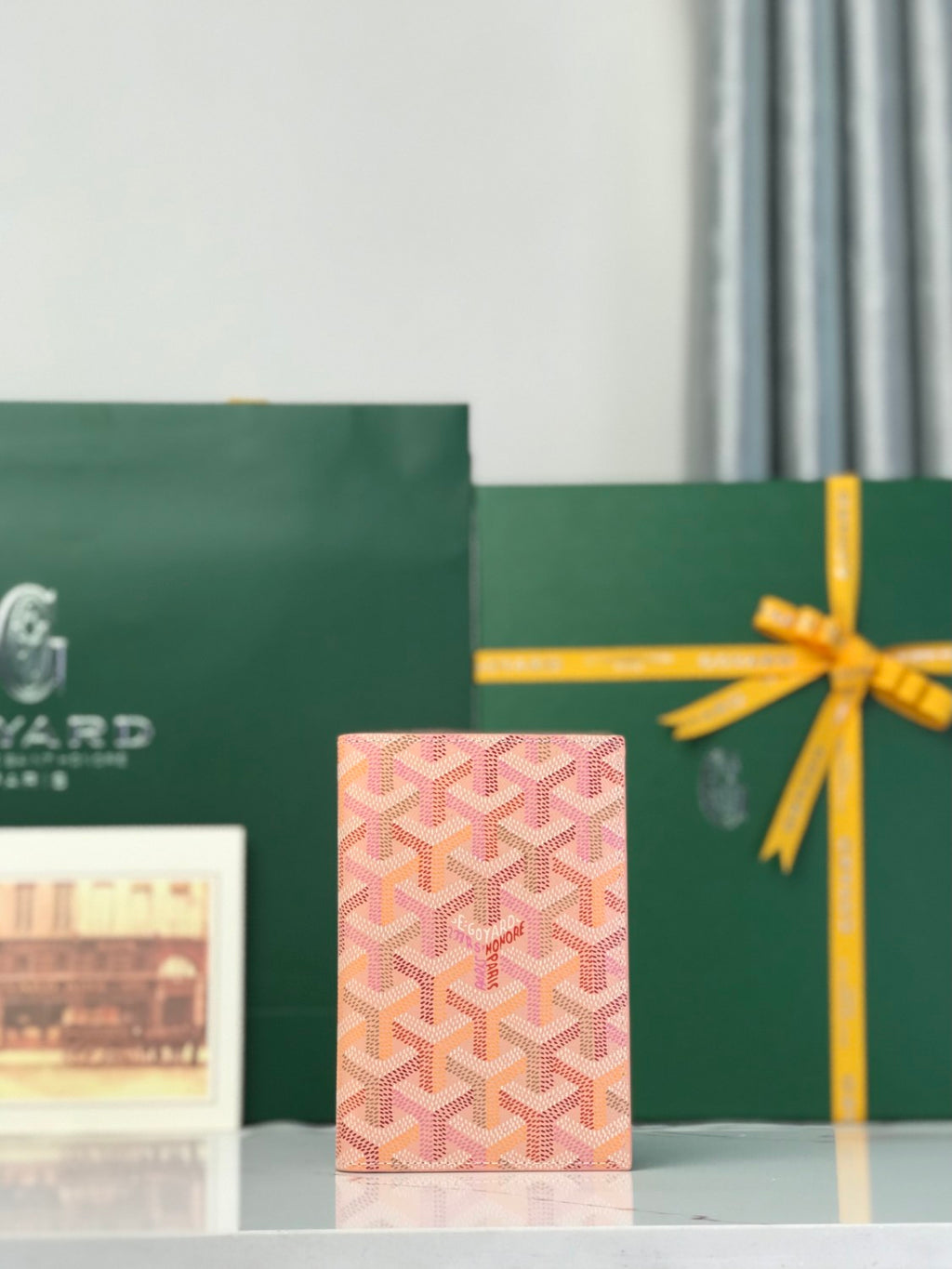 Goyard 2026 Limited Edition GRENELLE Passport-Sized Four-Season Colorful GOYARDINE Canvas Card Holder Bag Bags #196796