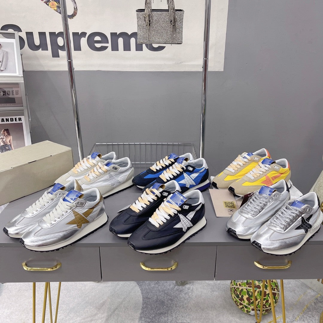Golden Goose Marathon Vintage Athletics Women's Men's Sneakers Pentagram Thick Bottom Sports Casual Shoes Dirty Shoes Sneakers #81218