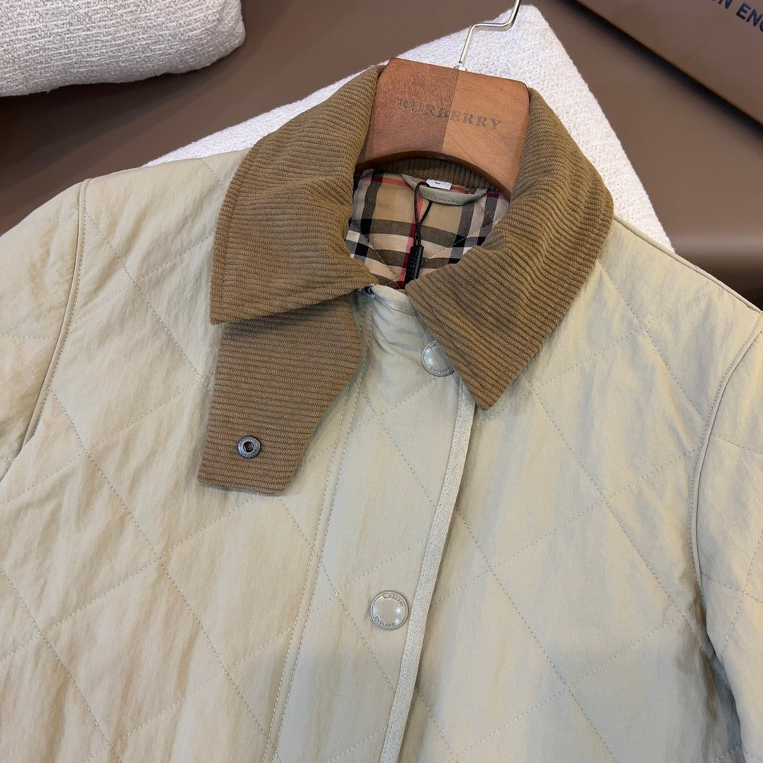 Burberry Women's Fashion Casual Solid Color Lapel Single Breasted Regular Fit Long Sleeve Jacket #79198