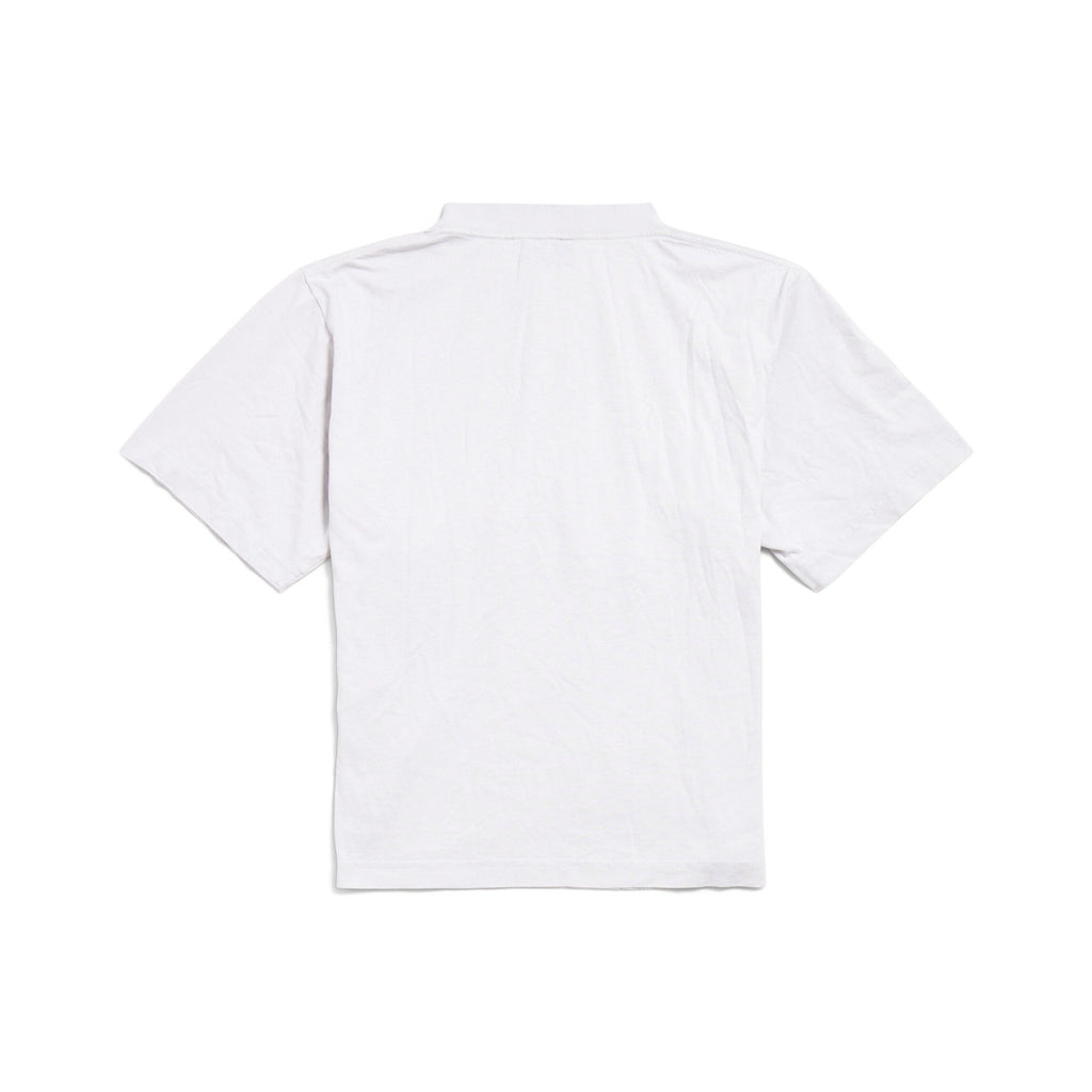 Balenciaga LUXURY SCRIPT Men's And Women's Summer Fashion Casual Crew Neck Pullover Vintage Plain Weave Knit Fabric Loose Fit Short Sleeve T-Shirt #79163
