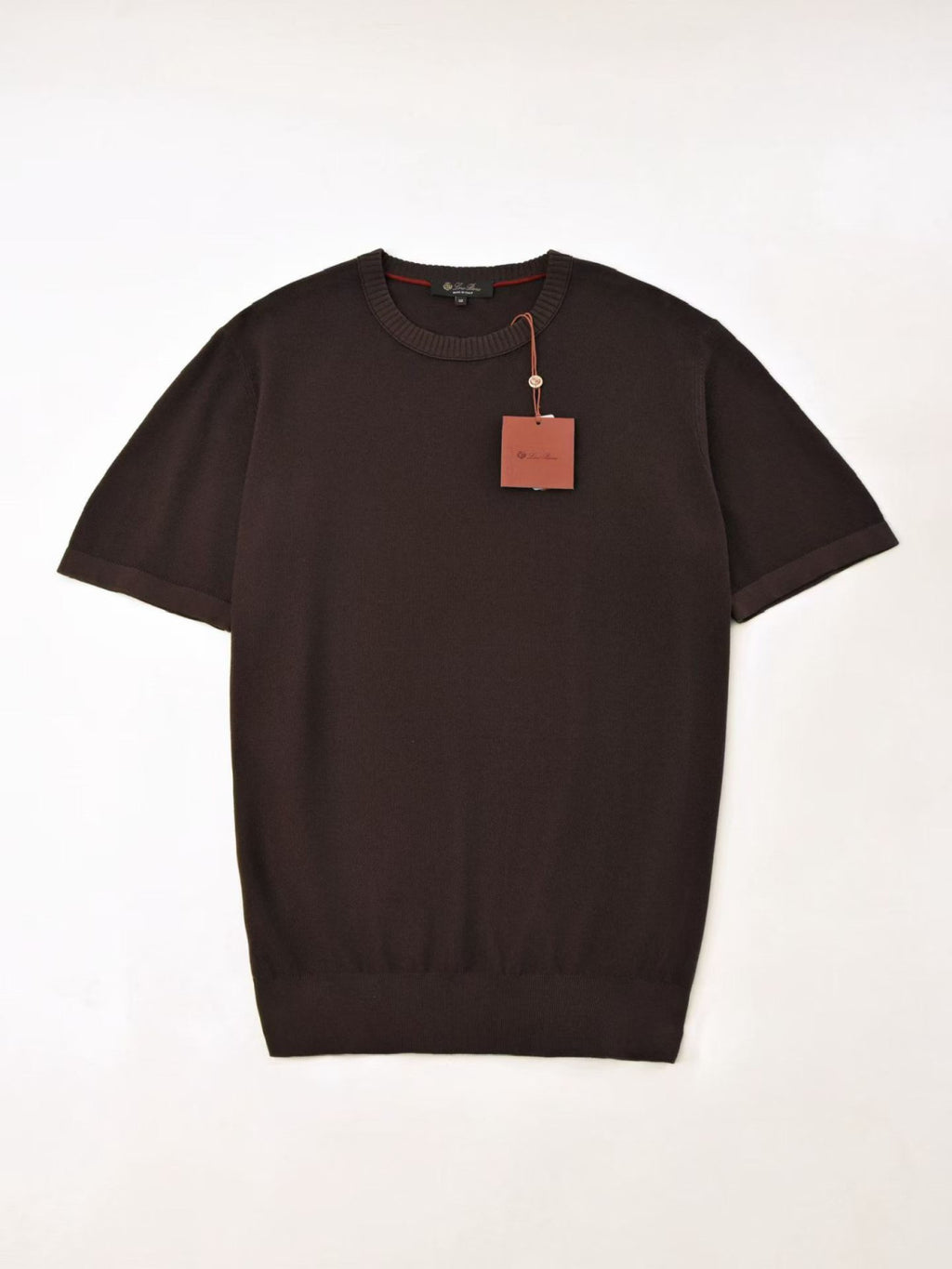 Loro Piana Solid Color Round Neck Pullover Short Sleeve T-shirt #377035