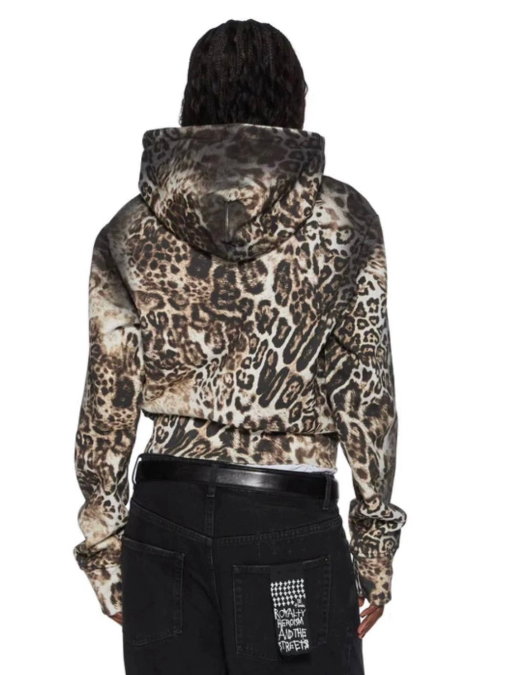 Mowalola x Ksubi Men's Women's Leopard Print Zipper Hooded Sweatshirt Spring And Autumn Cotton Long Sleeve Jacket Ngvp #1924