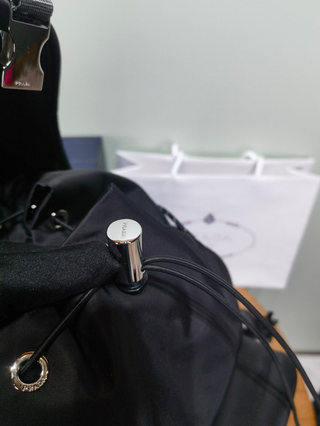 PRADA Prada Speedrock Re-nylon And Leather Backpack #383410