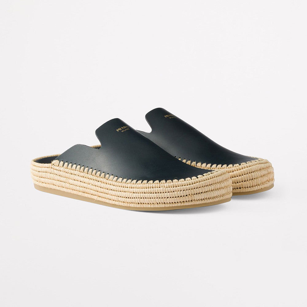 Prada Leather Mules #380309