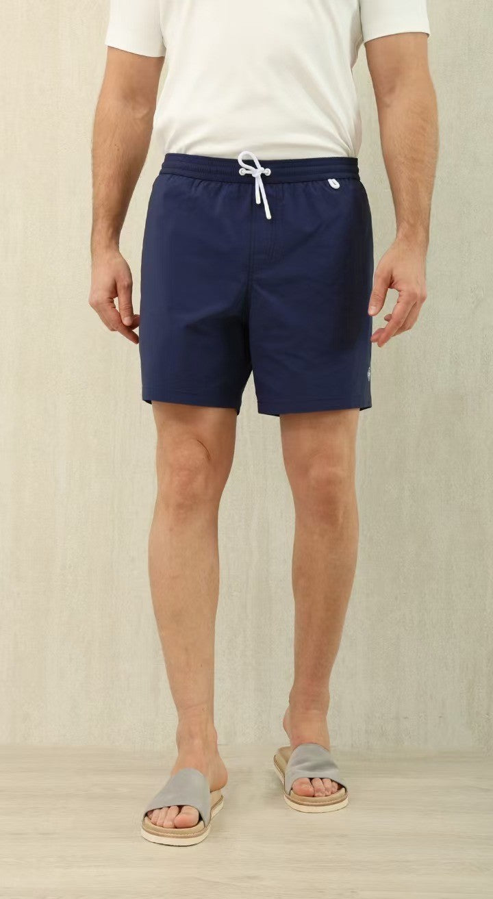 Loro Piana Men's Summer Letter Solid Color Mid Waist Tie Straight Bay Swim Shorts Ngvp #9959