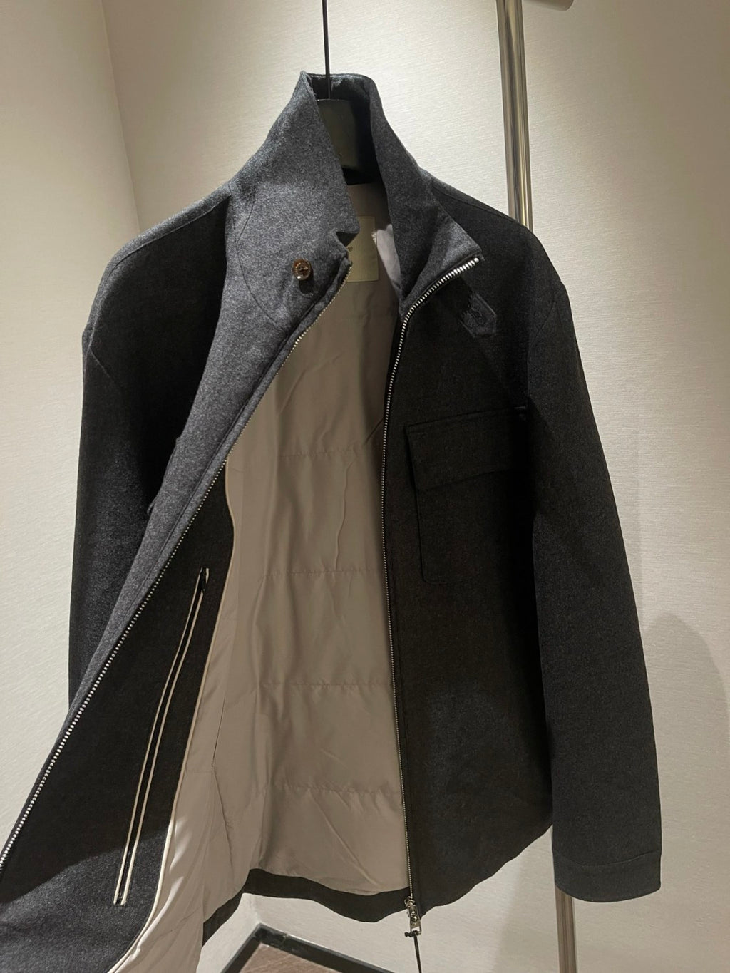 Montre Men's Waterproof Wool And Goose Down Hunting Jacket With Stand Collar #333011
