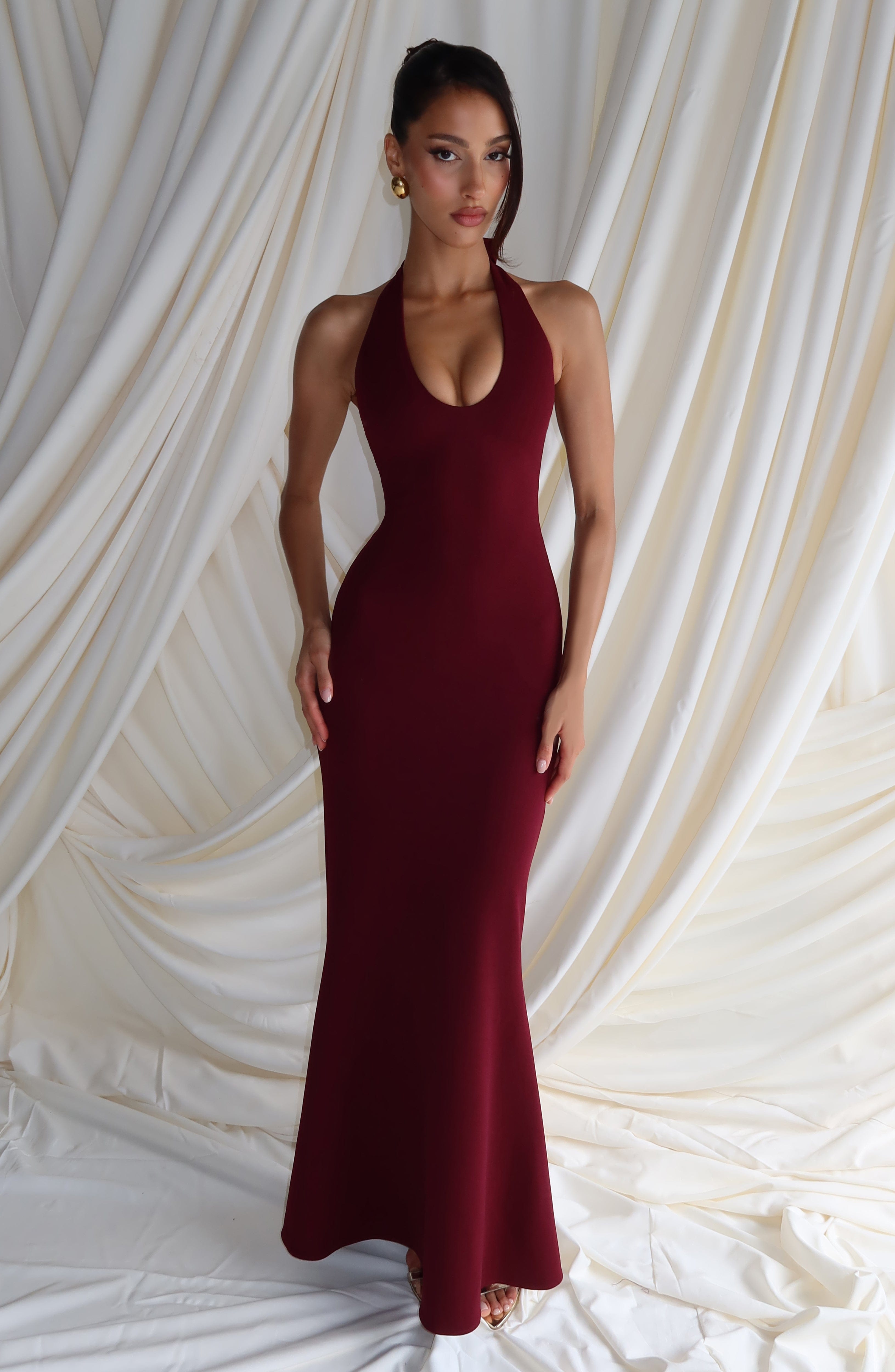 Fern Maxi Dress - Cherry Lacquer