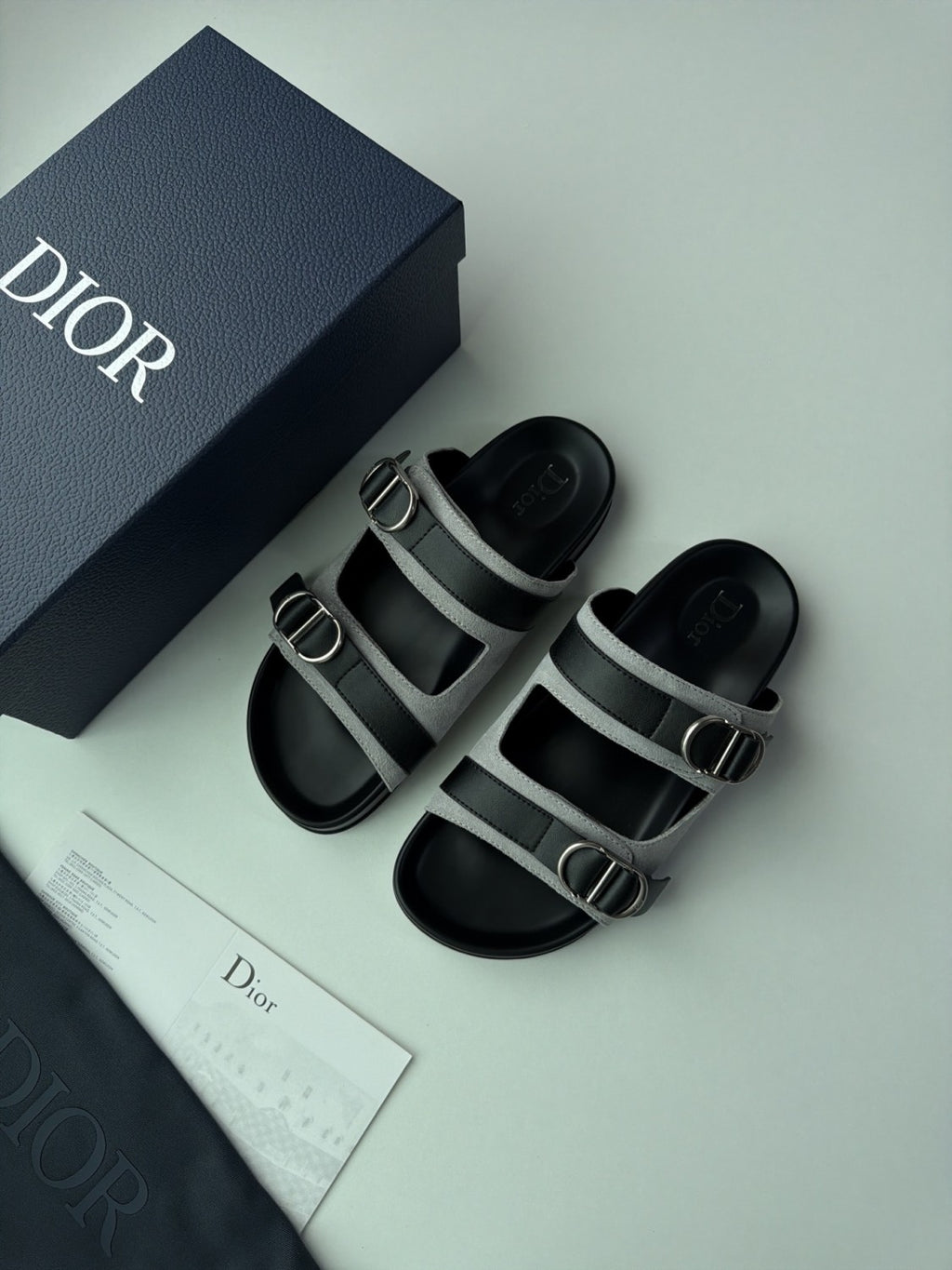 DIOR Dior Aqua Sandal Beige and Black Dior Oblique Jacquard #382615