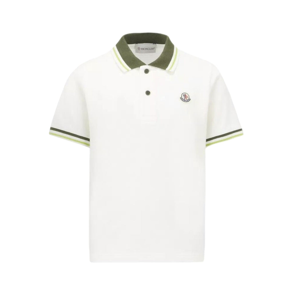 Moncler Men's Summer Embroidered Letter Print Polo Neck Solid Color Short Sleeve T-Shirt #76714