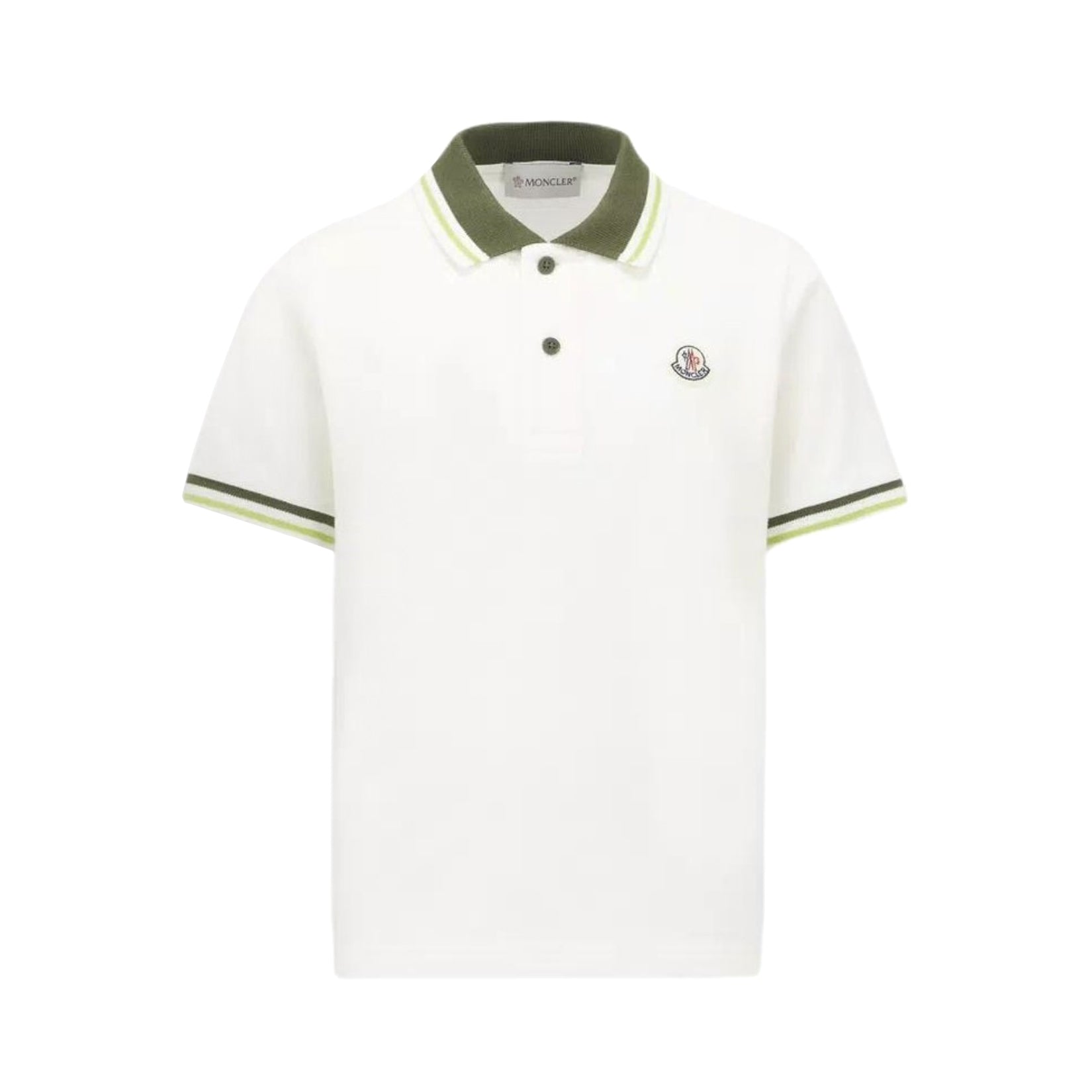 Moncler Men's Summer Embroidered Letter Print Polo Neck Solid Color Short Sleeve T-Shirt #76714