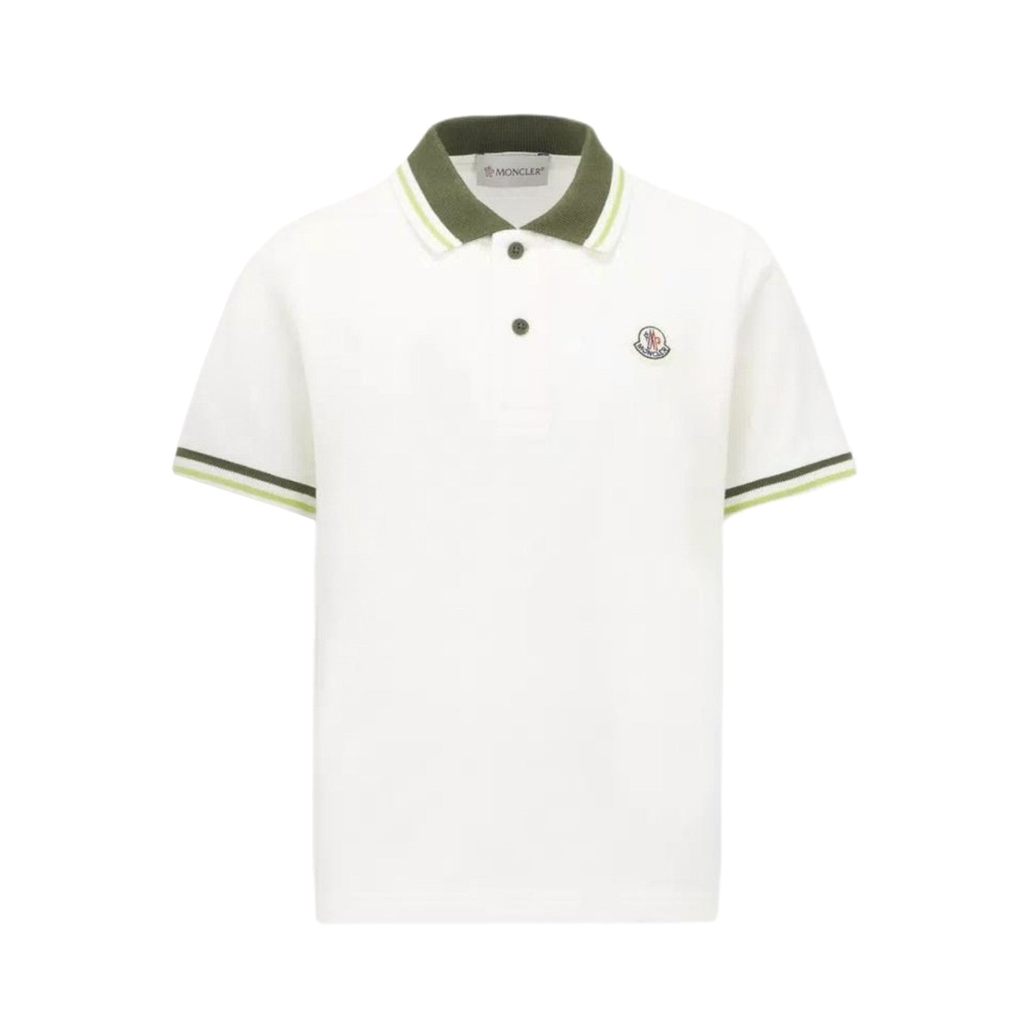 Moncler Men's Summer Embroidered Letter Print Polo Neck Solid Color Short Sleeve T-Shirt #76714
