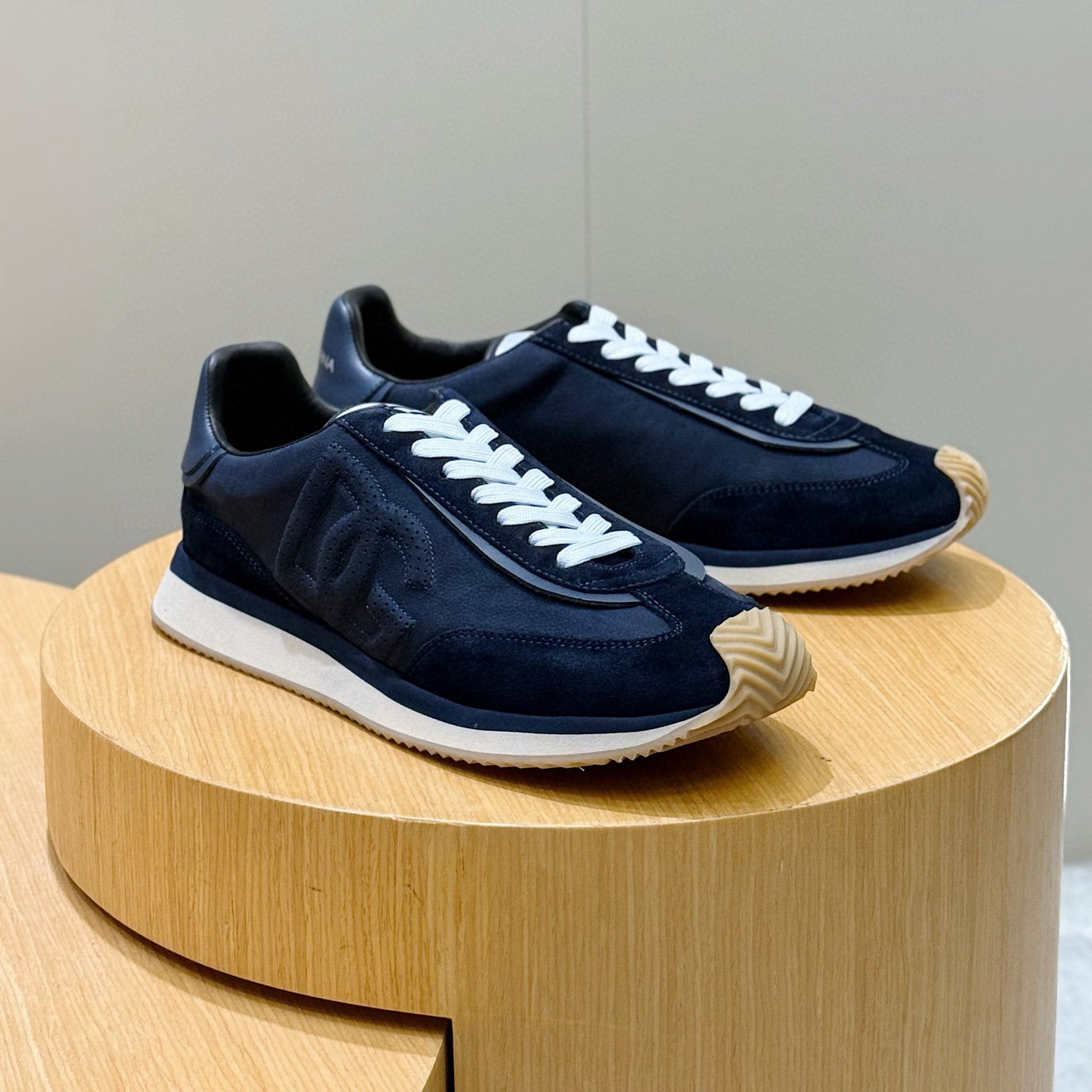 Dolce&Gabbana Men's And Women's  Spring/fall Fashion Classic Round Toe Lace Up Low Top Flat Sneakers Casual Shoes #79216
