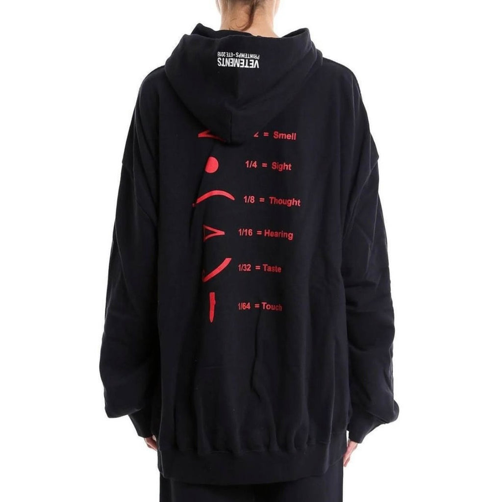 Vetements Men's Women's Spring And Autumn Dark Style Eyewear Printed Design Sense Trendy Trendy Single Cool Handsome Black Hoodie Peplum Pullover Sweatshirt Ngvp #1128
