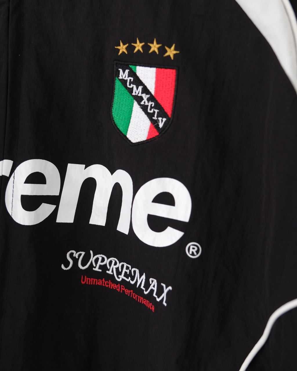 Supreme Week 11 X Umbro Men's And Women's Spring And Fall Black Collar Zipper Long Sleeve Jacket #73162