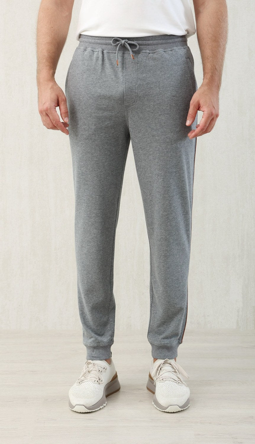 Brunello Cucinelli Men's Lace-up Sweatpants Four Seasons Solid Color Cotton Casual Drawstring Trousers Pants Ngvp #1767