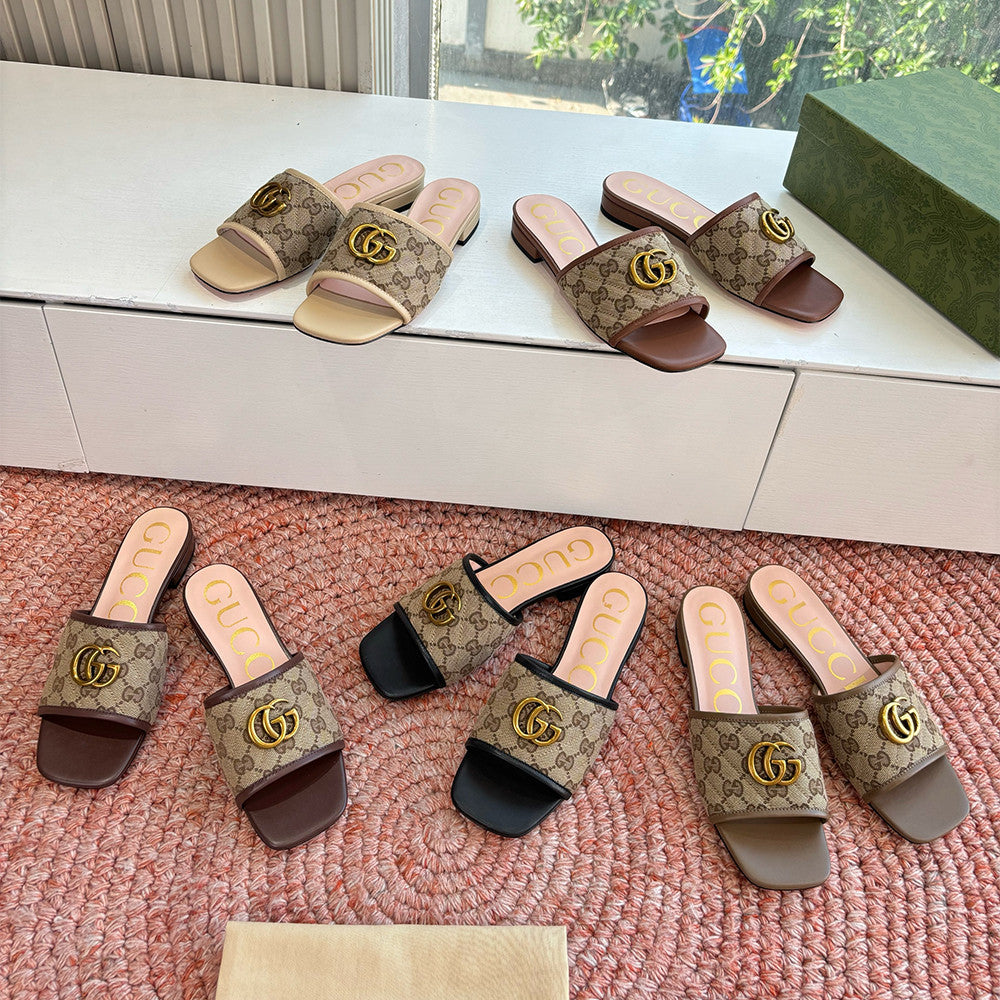Gucci Platform Slippers Mules #377885