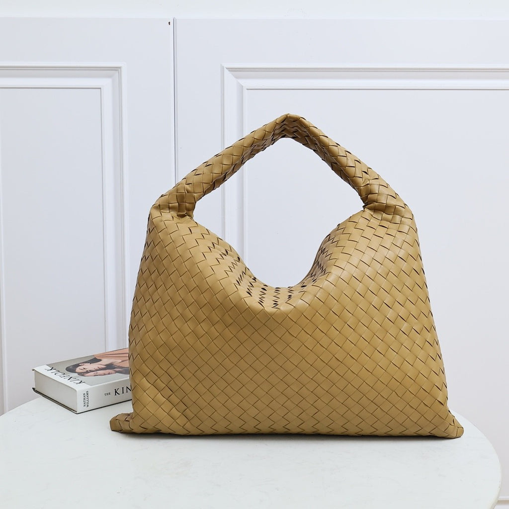 Bottega Veneta Hop Large Multicolor Collection Intrecciato Woven Shoulder Bag Suede Glossy Leather 100% Genuine Leather Fashion Temperament Bags 763970V3IV12190 #81129