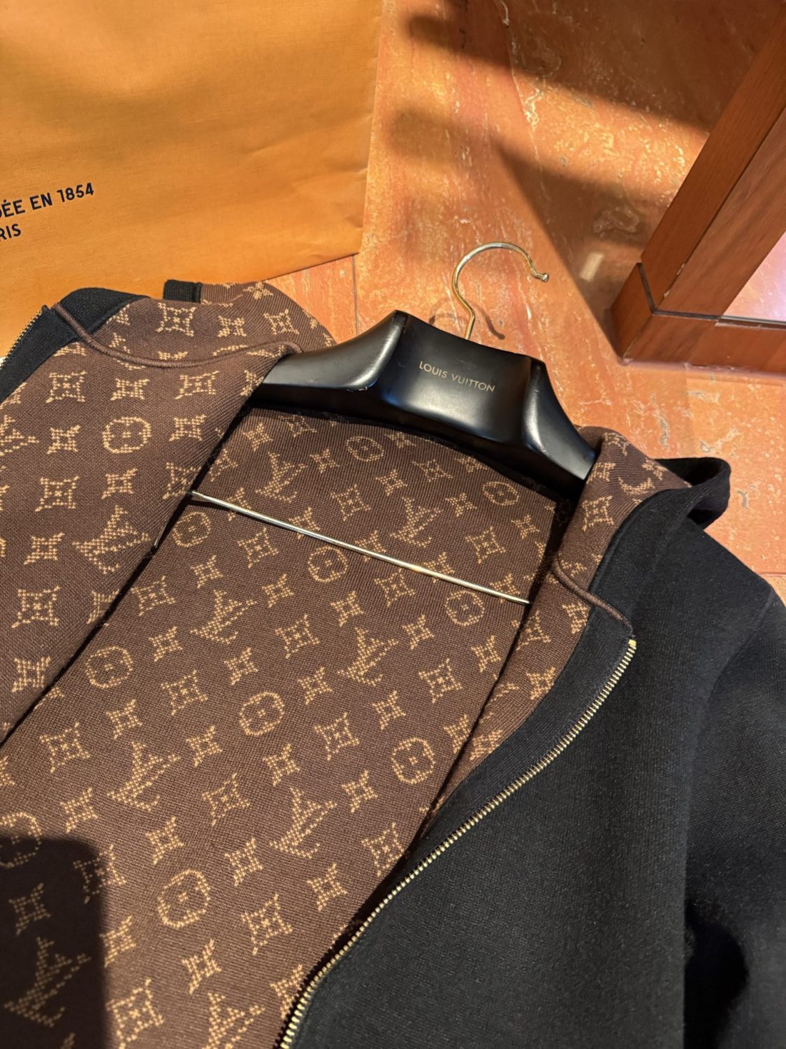 Louis Vuitton Monogram Reversible Double Face Hooded Blouson #333583