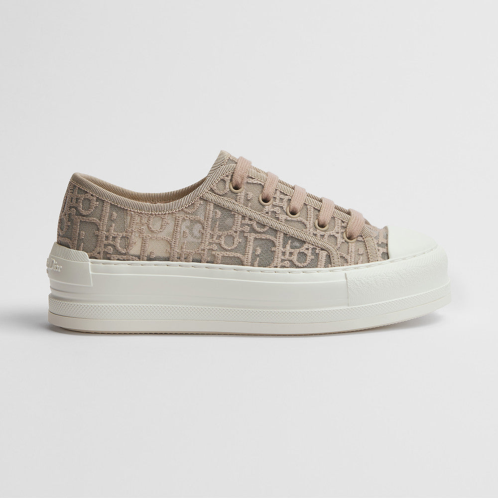 DIOR Walk n Dior Platform Sneaker Sky Blue Dior Oblique Embroidered Mesh #386883