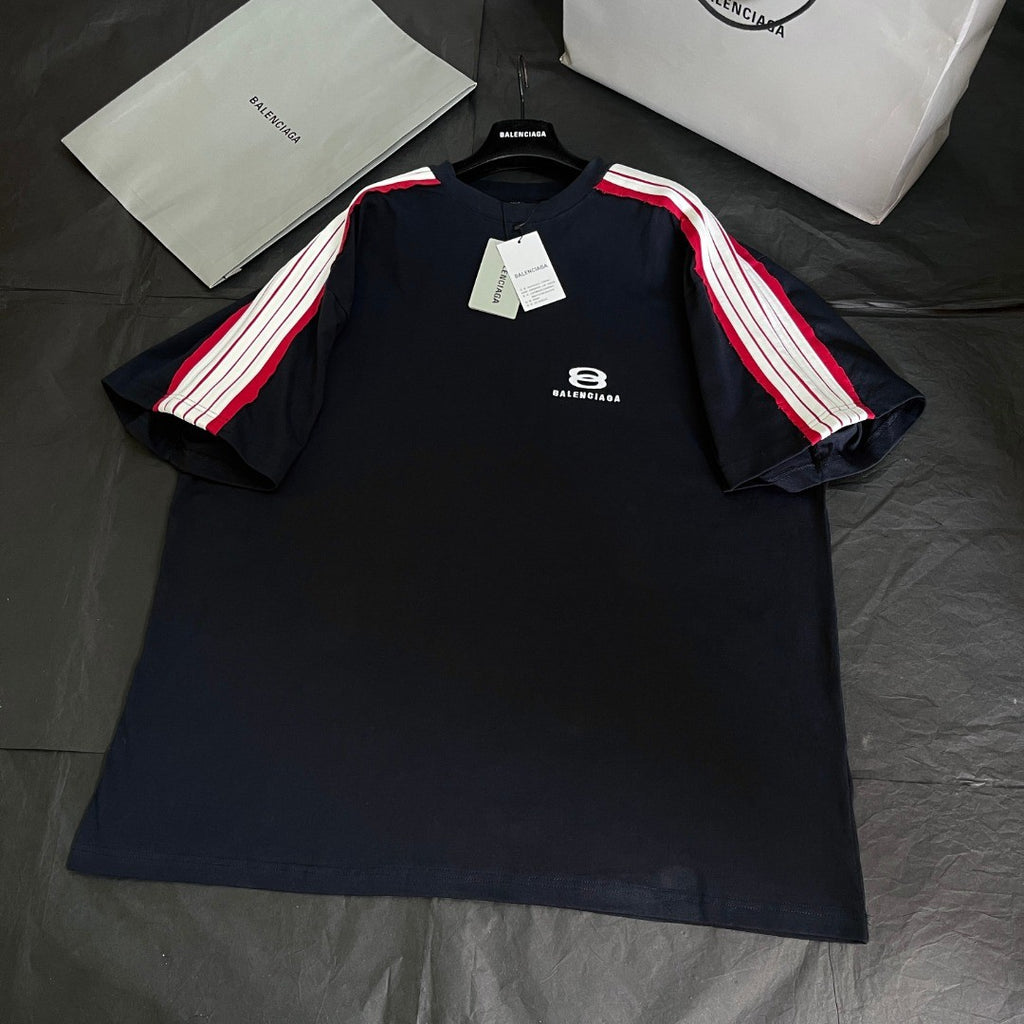 Balenciaga UNITY SPORTS ICON Men's Summer Solid Color Crew Neck Cotton Short Sleeve Silhouette T-Shirt #76537