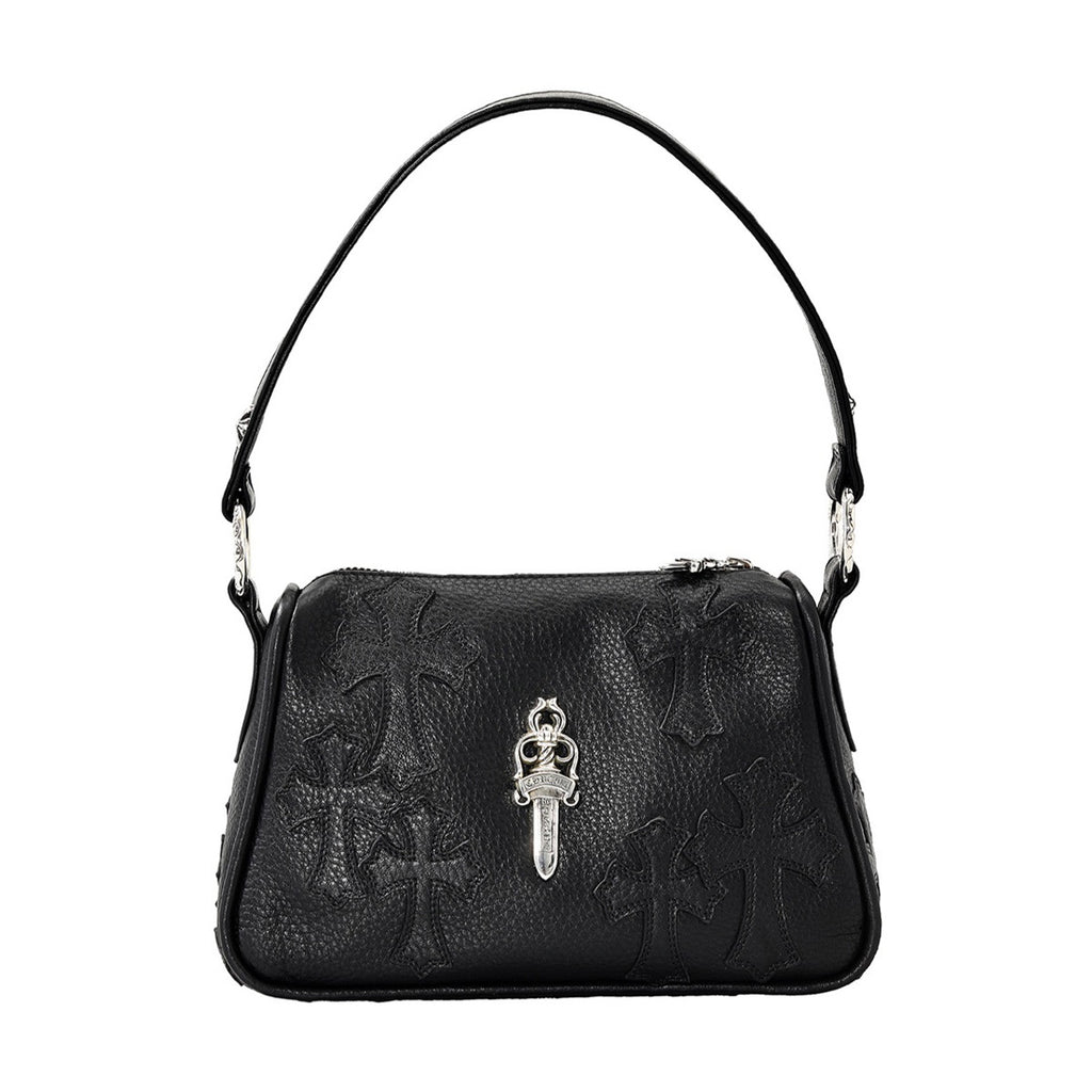 Chrome Hearts Women's Fashion Classic Leather Sword Jacquard 925 Sterling Silver Jewelry Solid Color Underarm Bag Small Handbag Bags K680 #81574