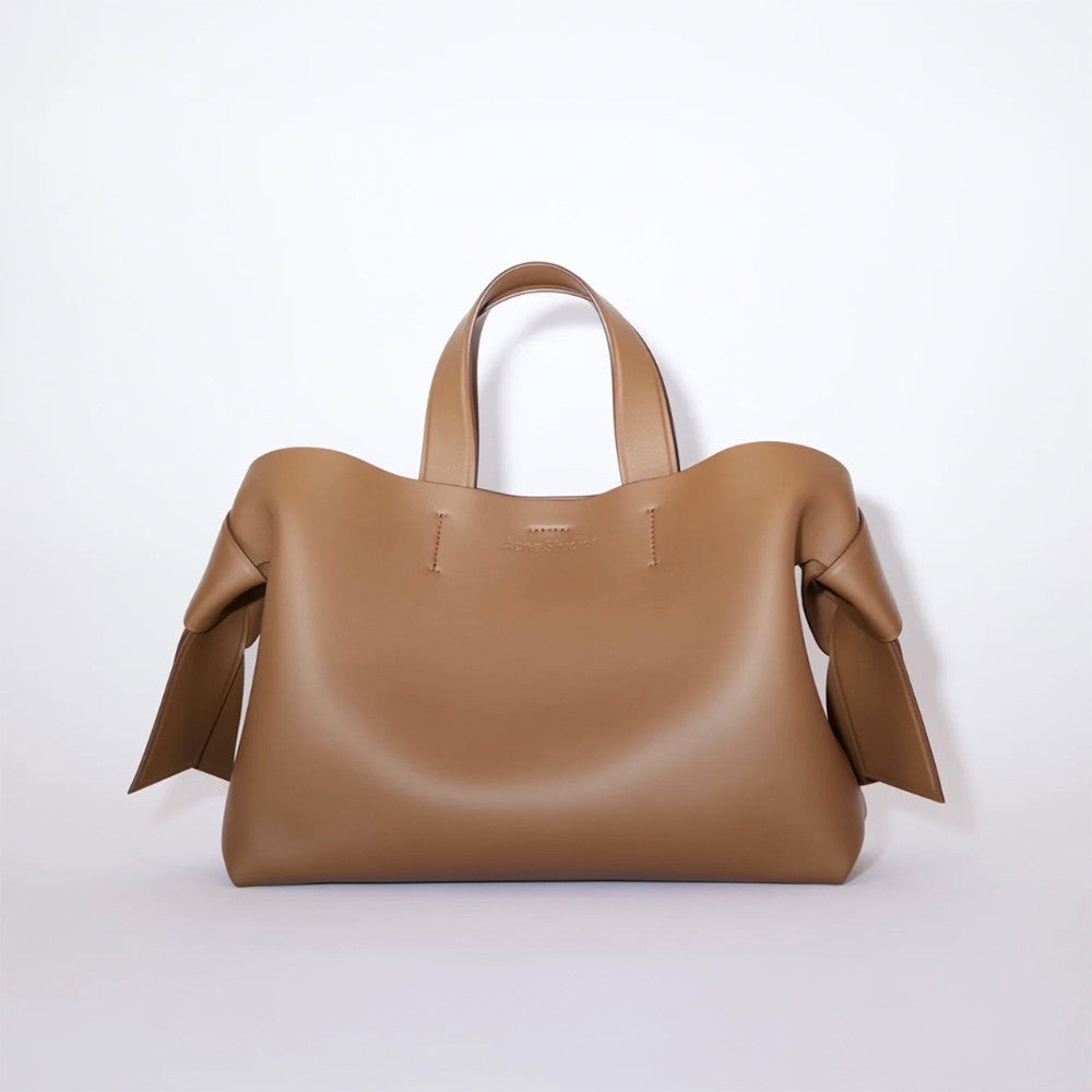 Acne Studios Tote Twisted Knot Decoration Engraved Logo Magnetic Closure Crossbody Bag #332333