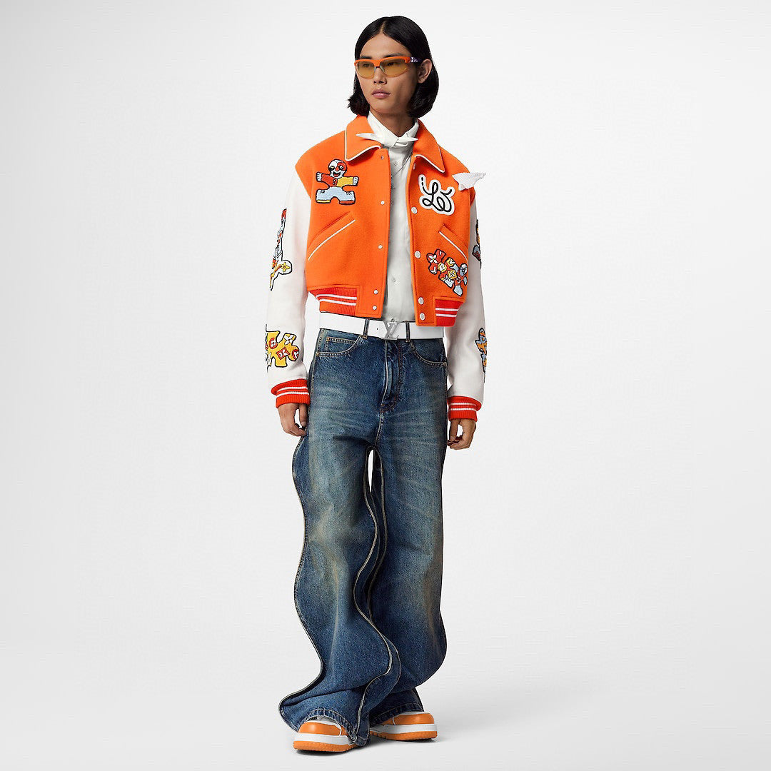 Louis Vuitton Mini Varsity Blouson Colour Blocked Baseball Jacket #96269