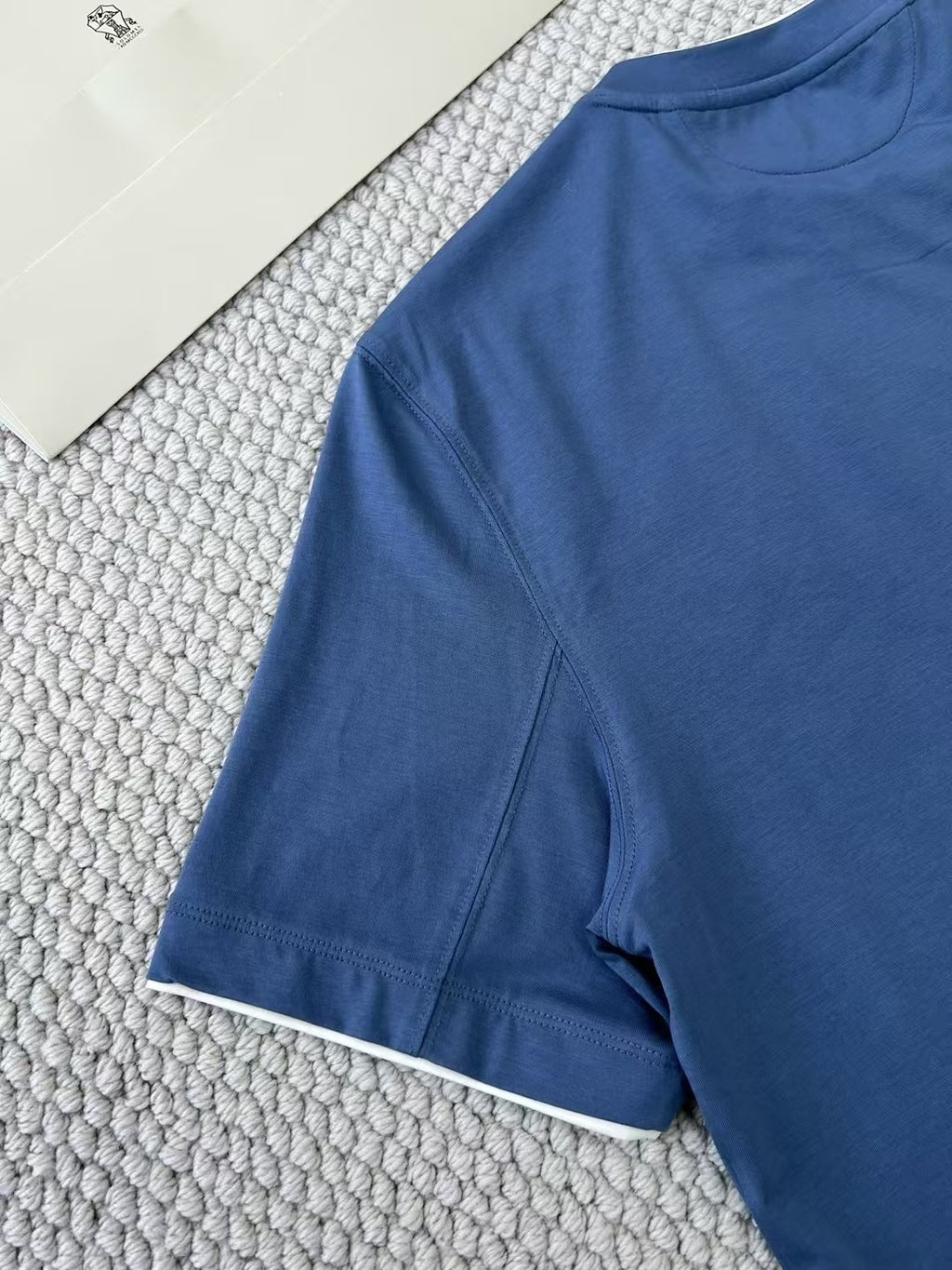Brunello Cucinelli Men's Summer Solid Color Round Neck Cotton Short Sleeve T-Shirt #75337
