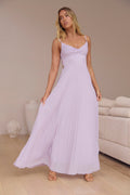 Better Days Plisse Maxi Dress Lilac