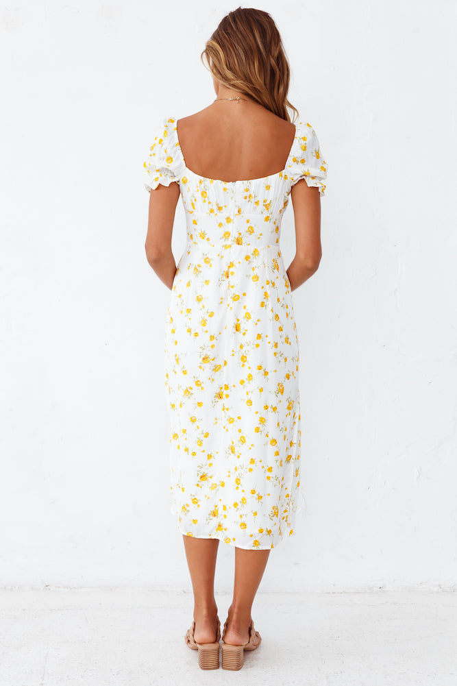 Fields Of Gold Midi Dress